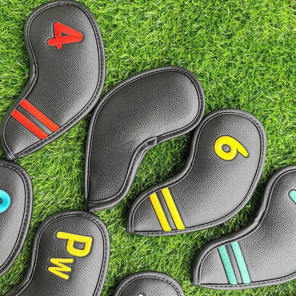 Accessories Embroidery Golf Training Equipment Protective Cover Golf Headcovers Head Cover Golf Club Cover Golf Iron Headcover