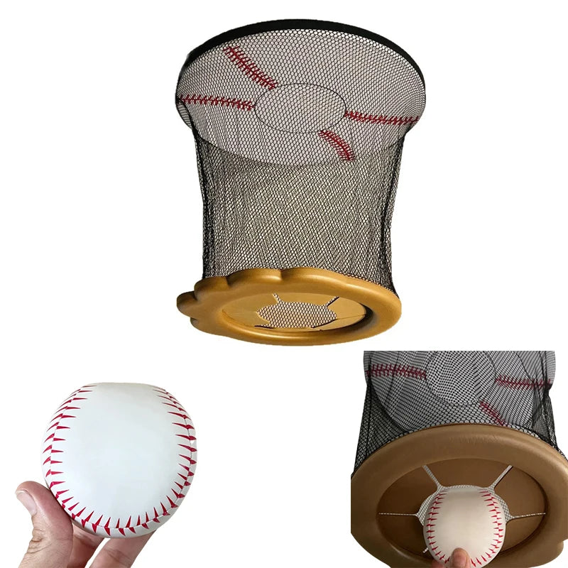 Ceiling Baseball Toy Training Equipment Mini Overhead Sports Goal Portable Indoor Mini Baseball Hoops Game Toys For Kids Adults