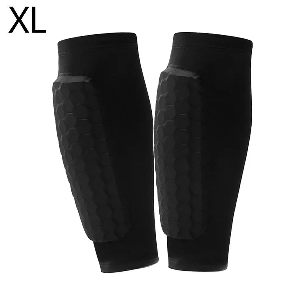 Football Shin Guard Socks Sleeves with Foam,Calf Compression Sleeve Honeycomb Pads,Sports Legging & Soccer Equipment