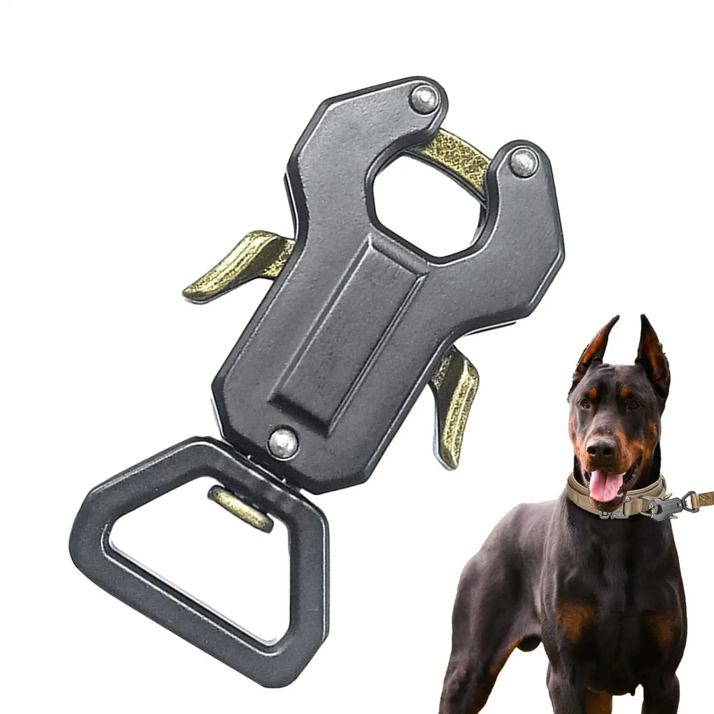 Dog Leash Clasp Zinc Alloy Dog Leash Locking Clips Pet Puppy Outdoor Collar Accessory Puppy Quick Release Chain Locking Buckles