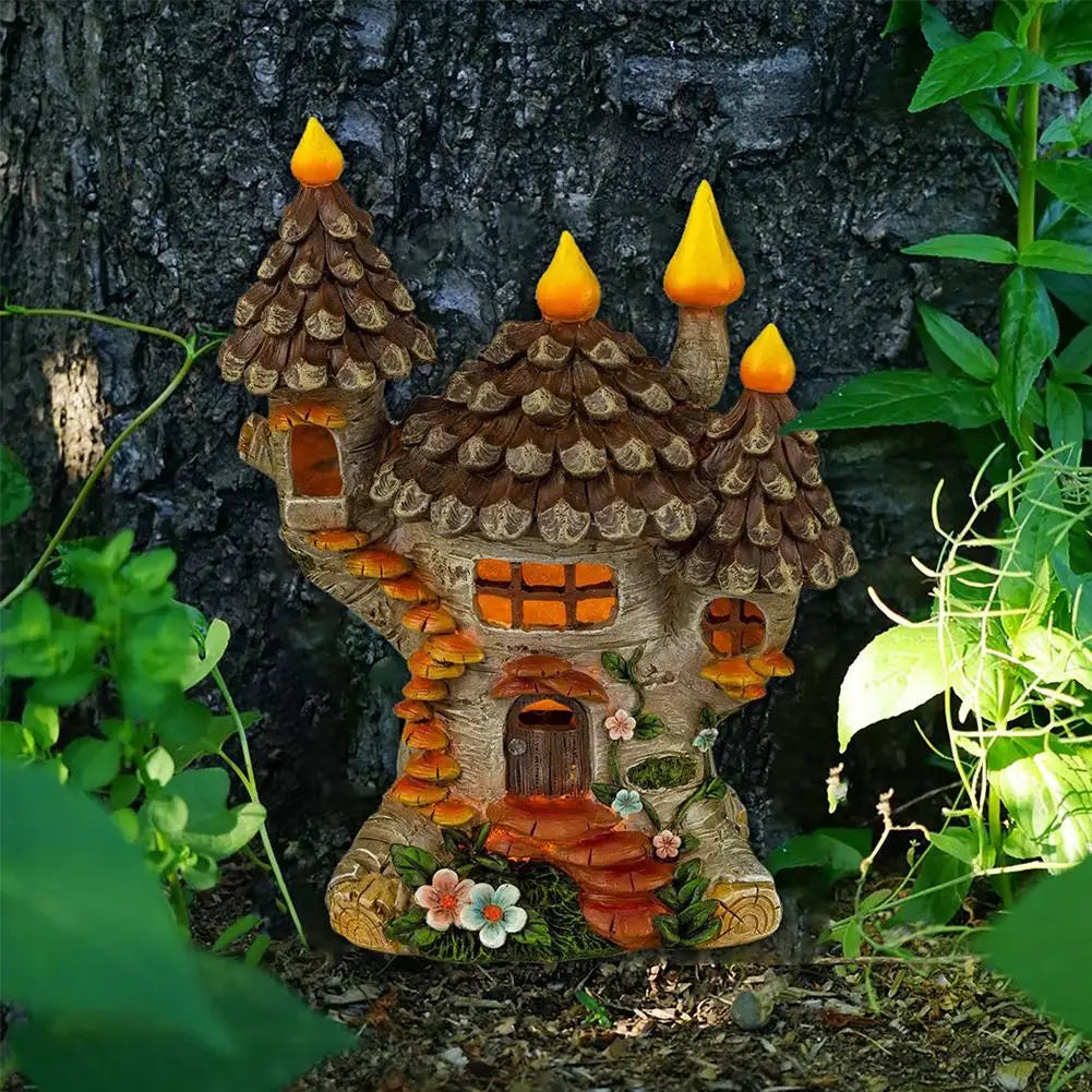 Fairy Tale World Dwarf Garden Landscaping House Resin Crafts Restaurant Garden Home Decoration Accessories