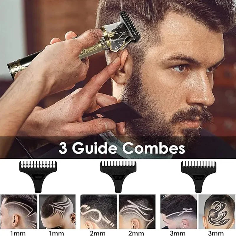 Professional Carving Hair Clipper For Men T9 Electric Hair Cutting Machine Barber Rechargeable Provide Comfortable Shave Clipper