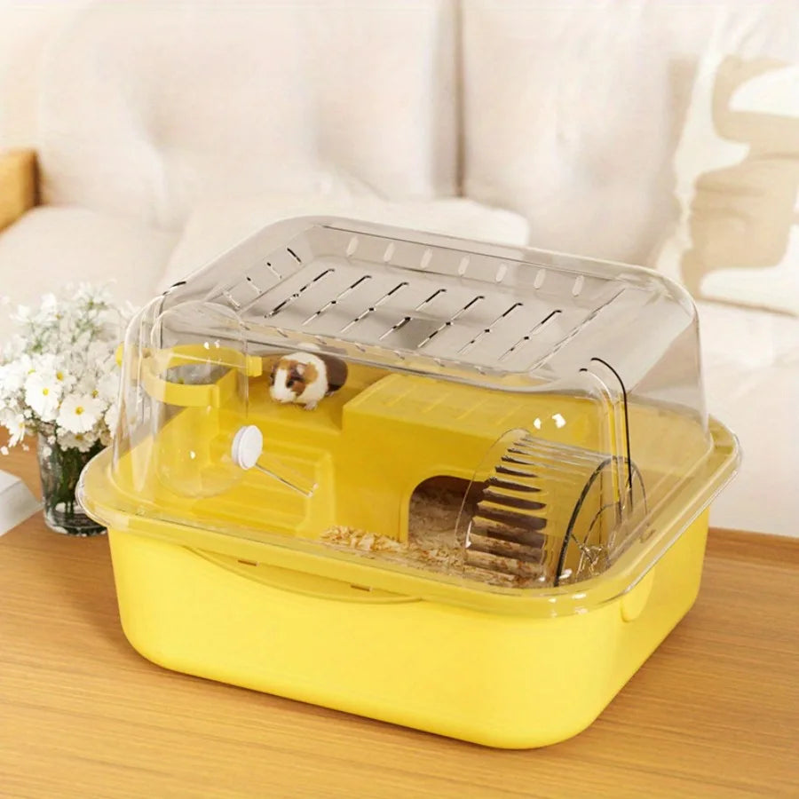 1pc Indoor Double Layer Hamster Cage Golden Bear Cage Large Space Hamster Castle Cage Detachable and Washable Small Pet Habitat