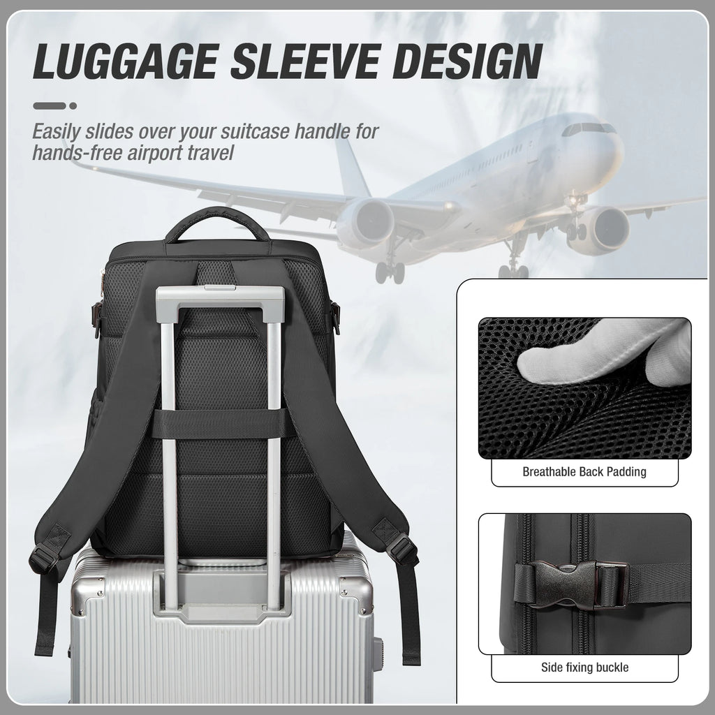 Women Men Hand Luggage Backpack Business College Laptop Travel Backpack Waterproof Carry on mochila viaje cabina avion 40x20x25