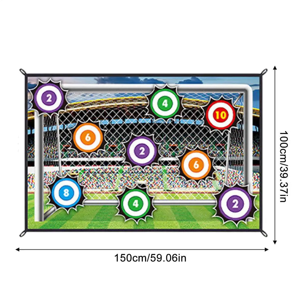 Soccer Ball Game Set for Kids Boys Toss Soccer Goal Game Soccer Training Equipment Set With 1 Ball 1 Flannel Target And 2 Ground