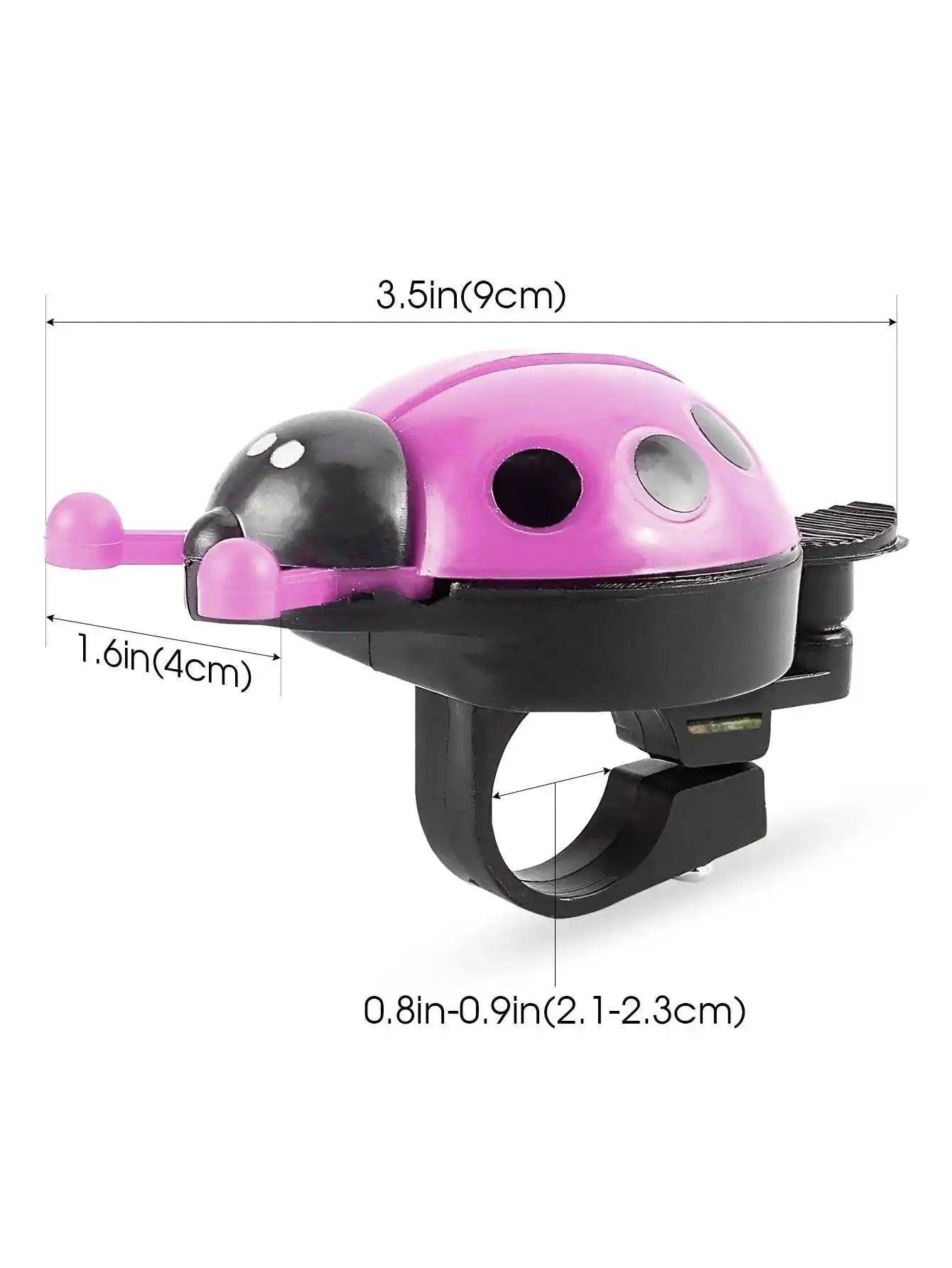 Bicycle Bell Cute Children's Ladybug-Shaped Bicycle Accessory Available in Multiple Colors Suitable for Use While Riding