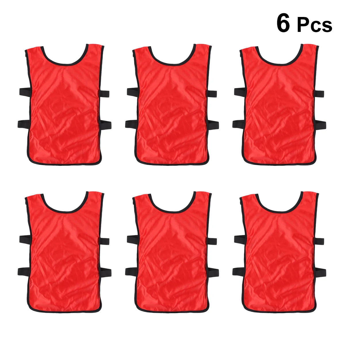 6 Pcs Vest Training Sports Equipment for Kids Pinnies Football Vests Red Child