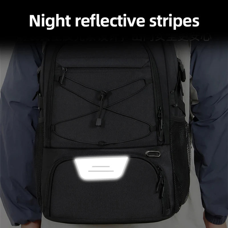 Travel Backpack Sport Basketball Soccer Football Commuting Hiking Trekking Bag Shoes Pocket Outdoor Short Trip College Schoolbag