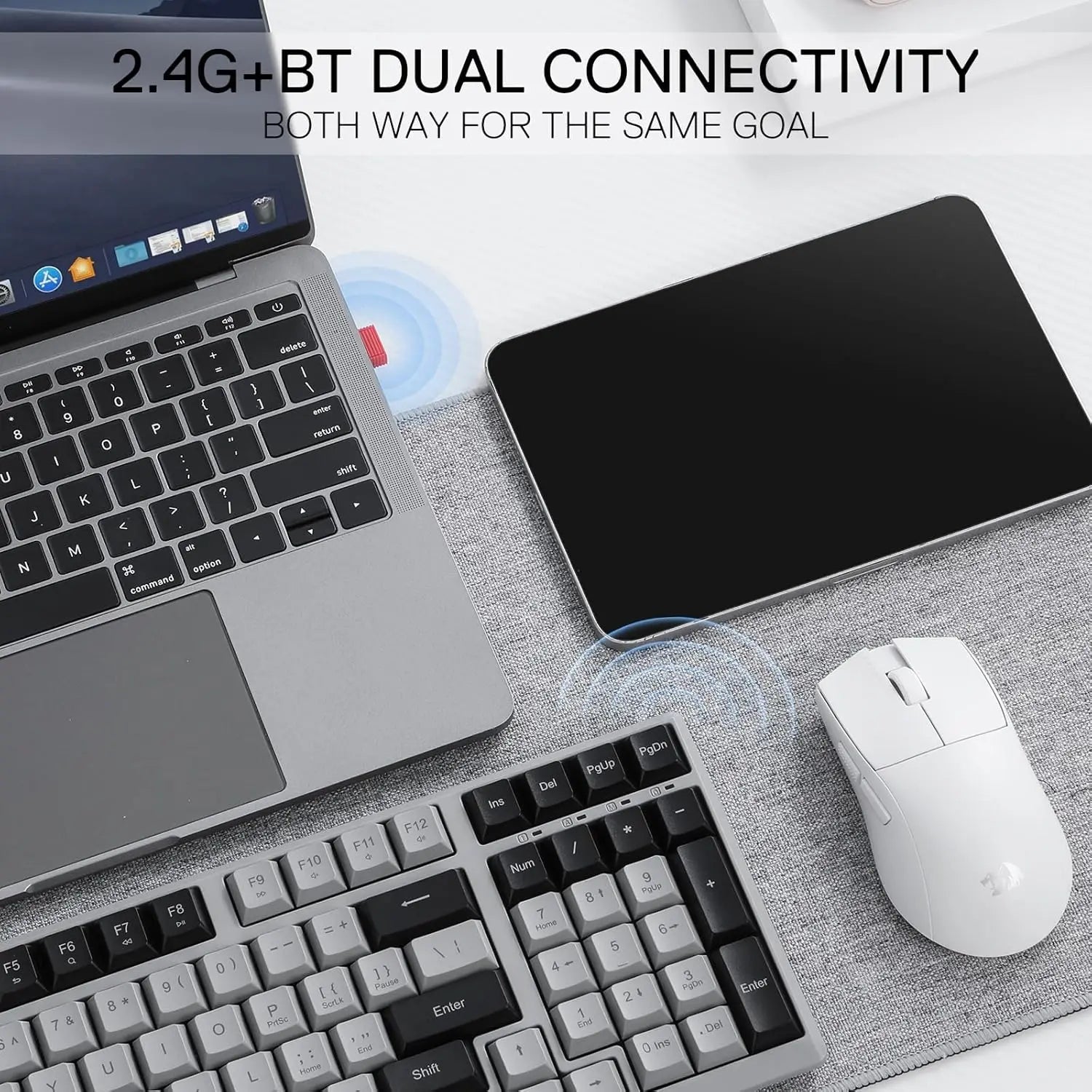 2.4G BT Wireless Computer 98 Keys Slim