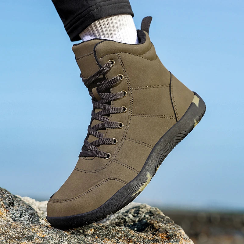 boots men outdoor walking shoes Wide-Toe-Box Barefoot Shoes for Men boots men flats Comfortable casual shoes men mocassin