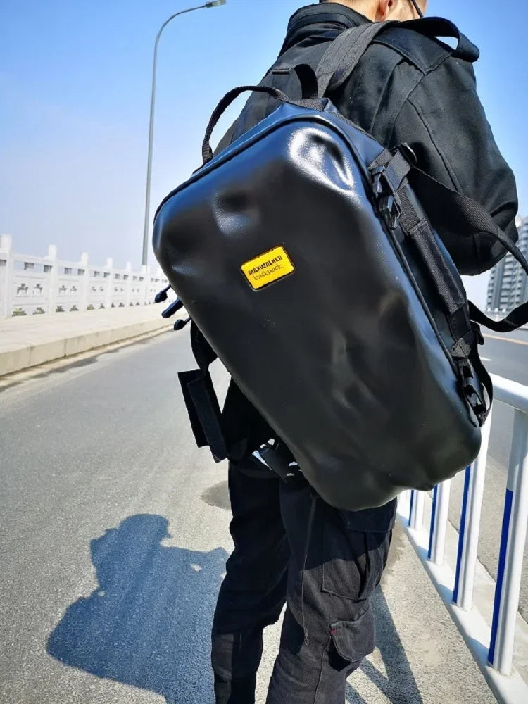 Backpack Men's Crash Bag High-End Design Trend Ins Short-Distance Travel Sports Training Fitness Travel Backpack