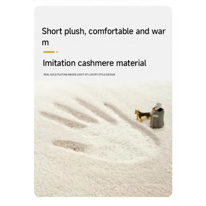 Bathroom floor mat Imitation cashmere absorbent floor mat at the door of the bathroom Household plush soft carpet