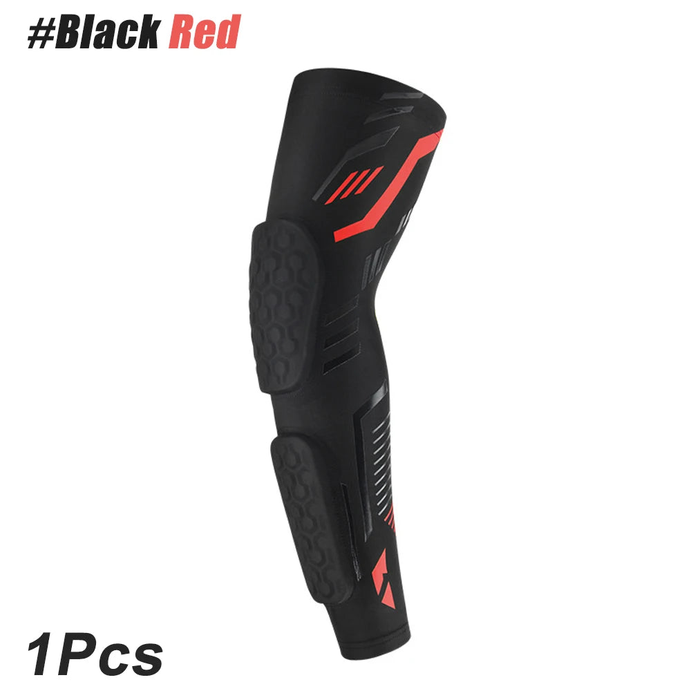 1 Pcs Sports Elbow Pads, Basketball Shooter Sleeves Arm Guard, Collision Avoidance Padded Elbow for Volleyball Football Baseball