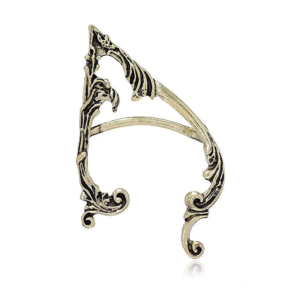 Ear Hook Clip Earrings Solid Color Fashion Design Gothic Elves Ear Cuff Women Earrings Korean Ear Bone Clip Pierced Earrings