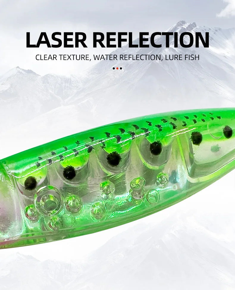 Glow-in-the-dark wood shrimp squid hook plastic hard bait blowpipe octopus hook lure fake bait squid bait