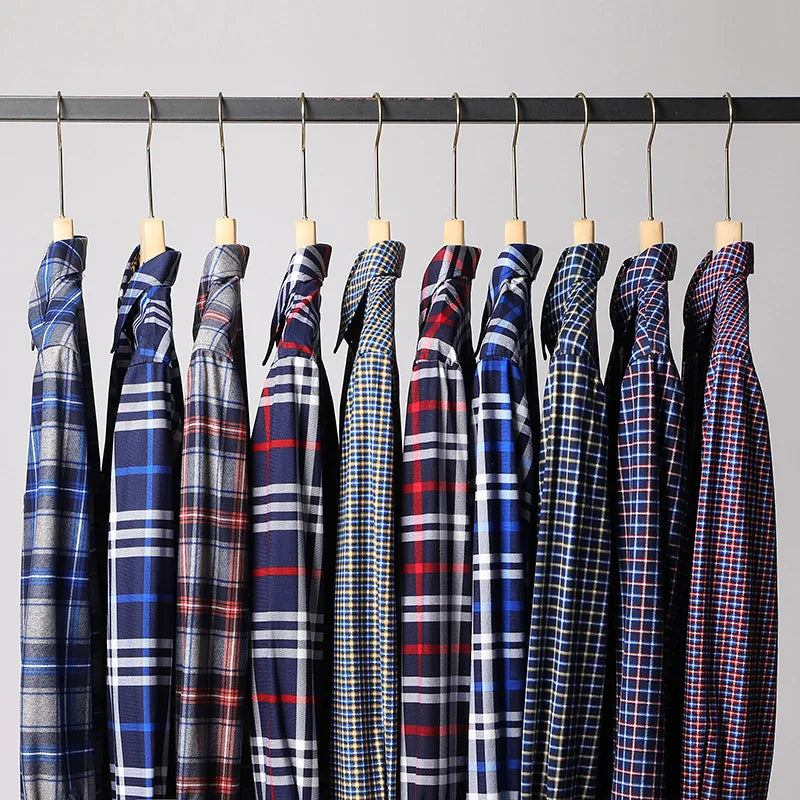 2025 Men's Striped Long Sleeve Shirt Business Casual Fashion Comfortable Non Ironing Four Seasons Versatile Top