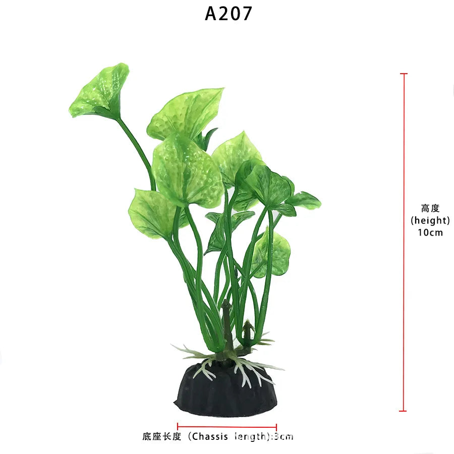 Aquarium Decorations Simulated Aquatic Plants Fish Tank Landscaping Plastic Seagrass Ornaments for Aquatic Pet Supplies