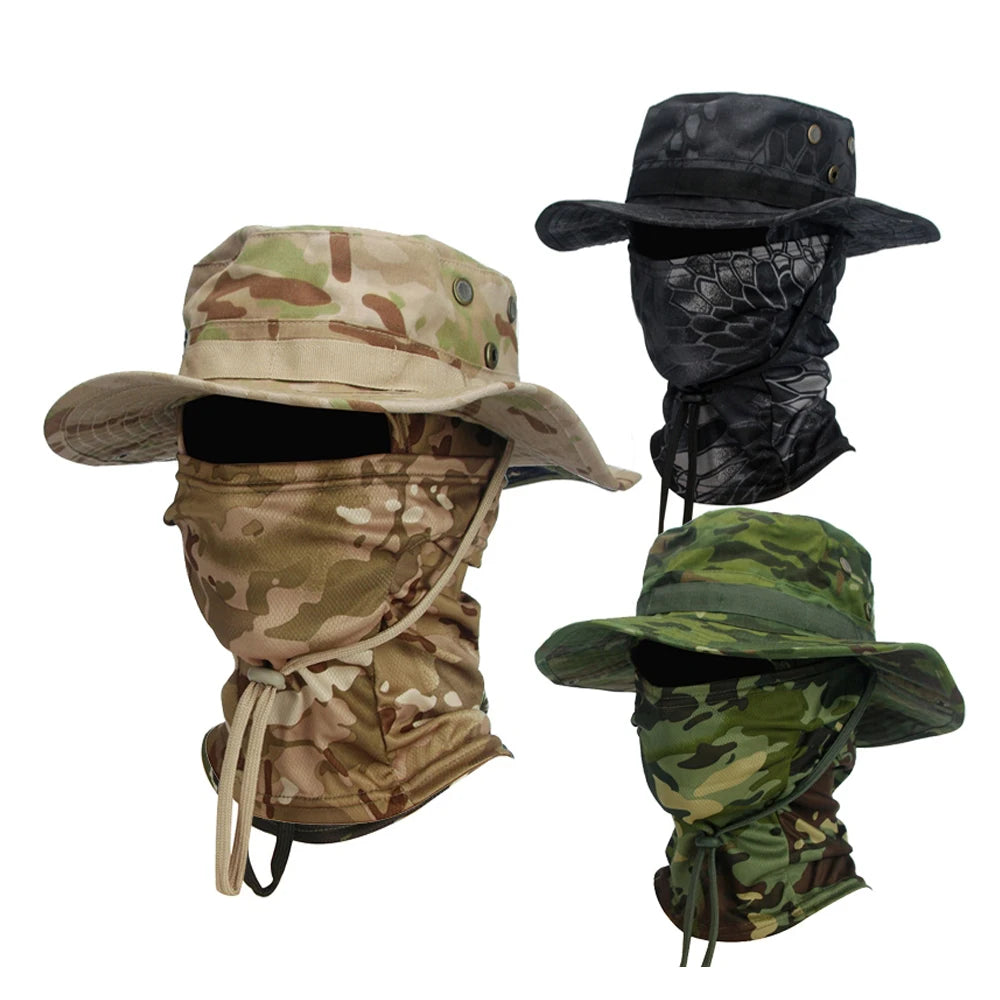 Sun Hats for Men Women Bucket Hat  UV Protection Boonie Hat for Safari Fishing Hiking Garden Black CP Beach