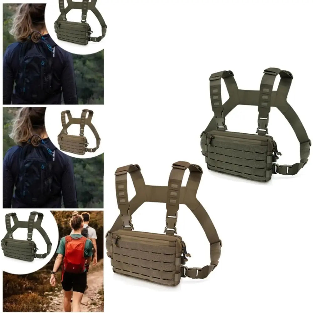 Sports Lightweight Backpack Equipped with System Multi-Functional Recon Kit Bag Outdoor Tool Kit Front Pouch Travel