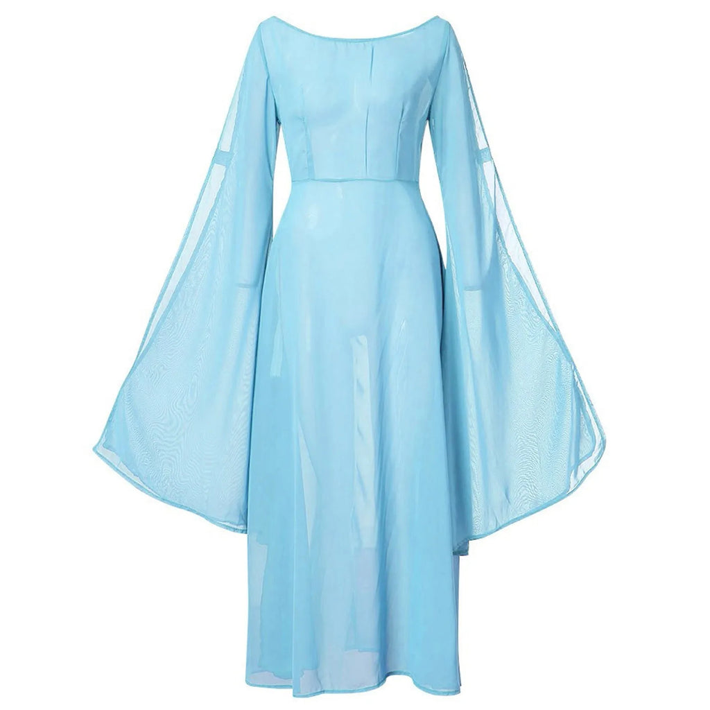 ladies dress Elegant off shoulder round Neck high Waist Wrapped Maxi Dress Women halloween Party Club Elegant Evening Dresses