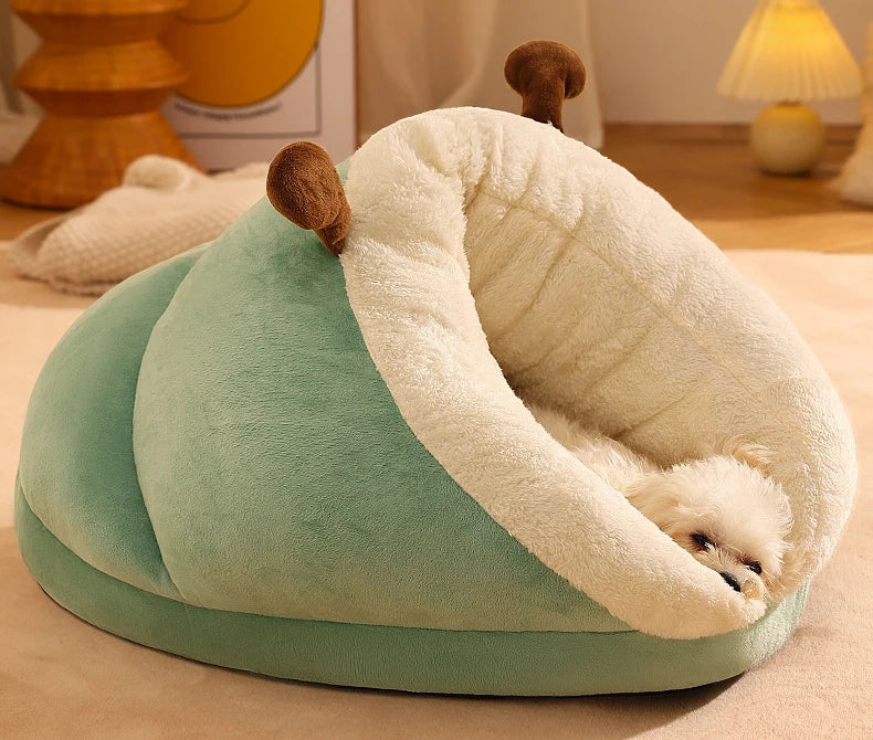 Winter Warm Cat Nest Soft Thicken Cat Bed Comfortable Pet Sleeping Bed for Puppies Cats Cozy Cats Cave Kitten House Pet Supplies