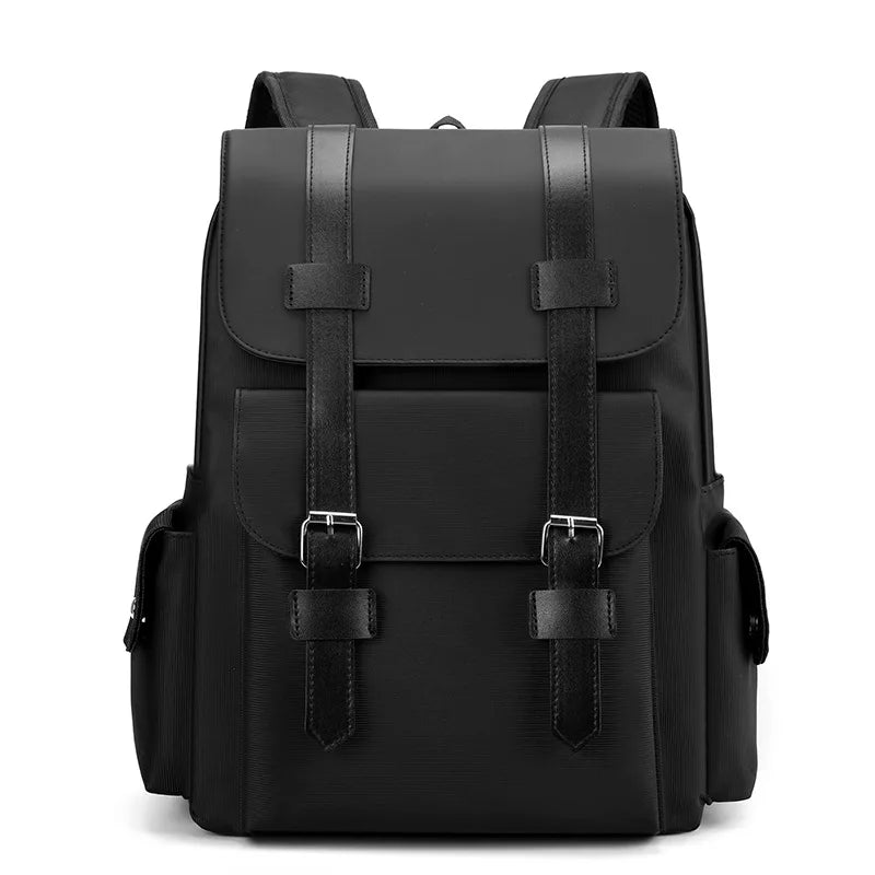 New Fashionable Backpack, Trendy Simple Casual Bag, Solid Color Business Travel Bag, Large Capacity Laptop Bag, Unisex Student School Bag, Multi-Functional Storage Bag