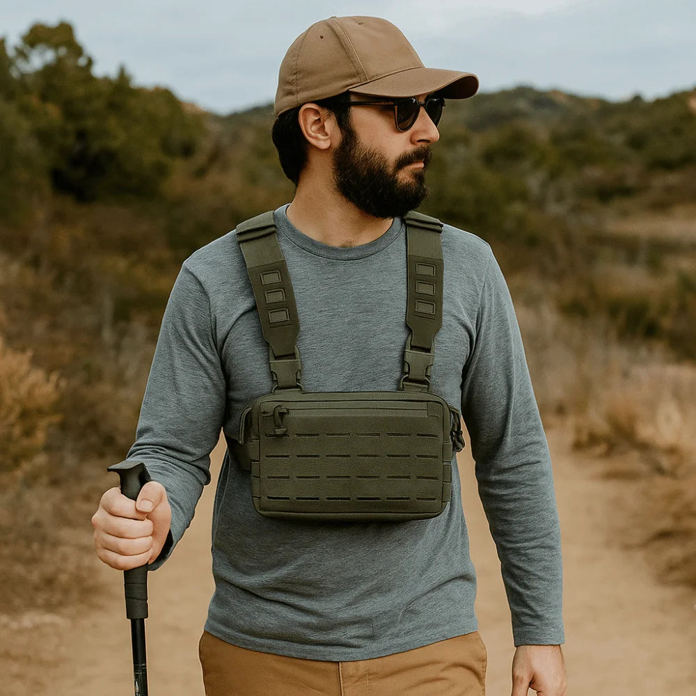 Sports Lightweight Backpack Equipped with System Multi-Functional Recon Kit Bag Outdoor Tool Kit Front Pouch Travel