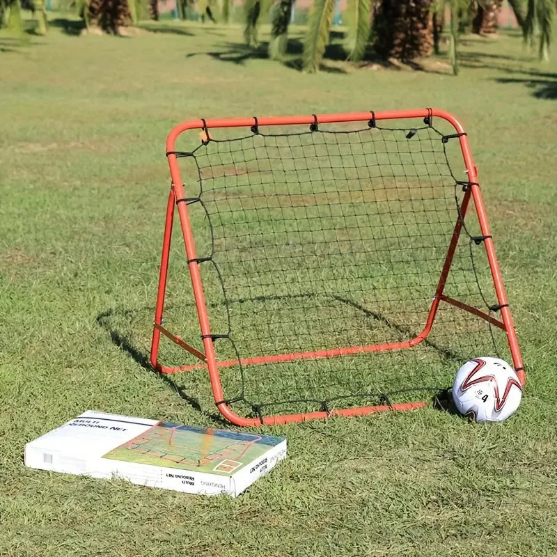 Steel Collapsible Football Rebound Target Net Adjustable Soccer Bounce Goal Mesh Shooting Assist Training Equipments