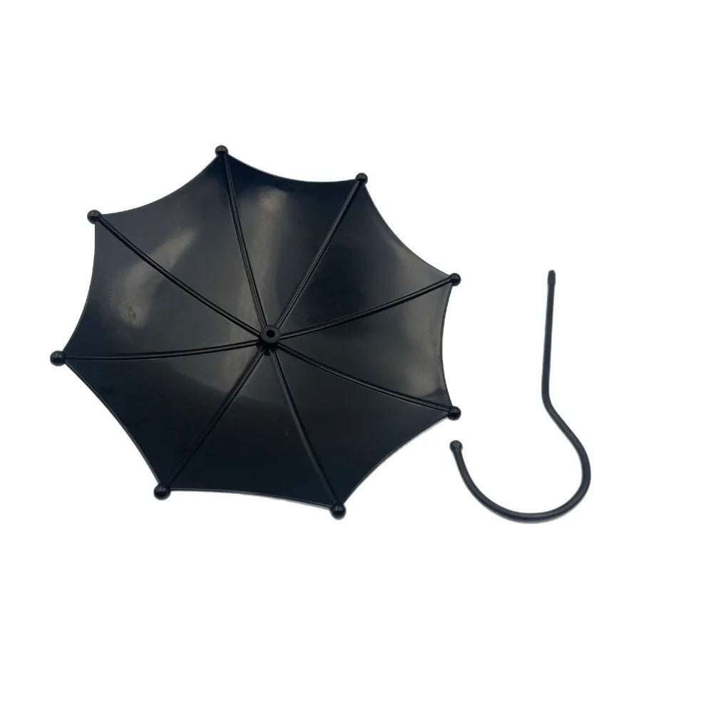Umbrella Design Bird Feeding Tray Weatherproof Yard Decorations Hanging Bird Feeder Garden Ornaments Round Bird Bath Feeder