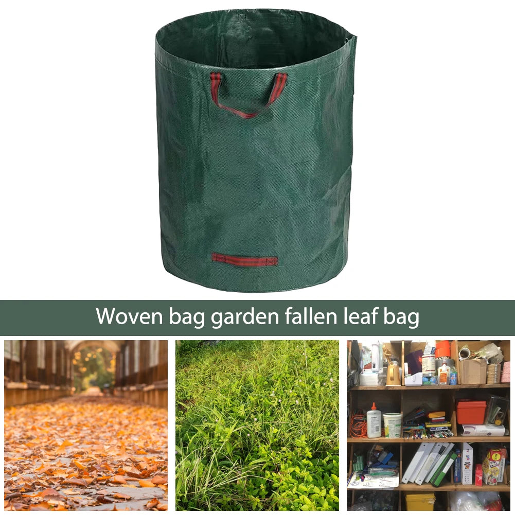 60-500L Garden Leaf Bag Foldable Garden Waste Bag Reusable Garden Garbage Bag Garden Leaf Collector Fallen Leaves Basket