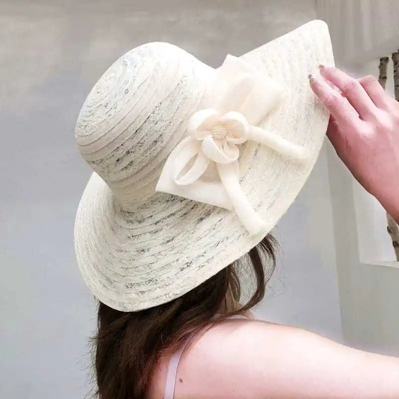 Hats for women in summer, beach hats, seaside outings, face covering, sun protection, large brim sun hats, foldable sun hats