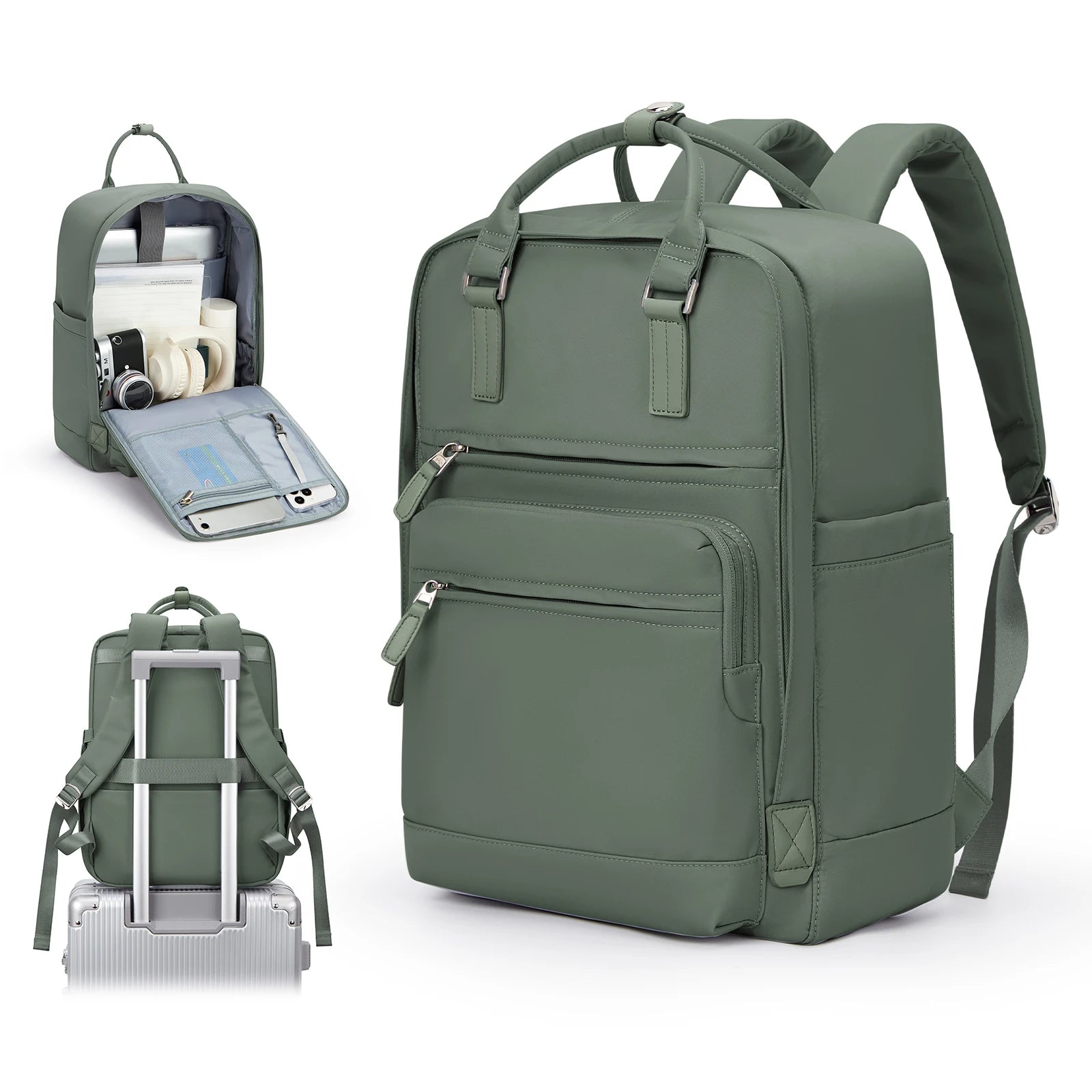 Travel backpack, ladies large capacity short-distance travel bag, college students computer backpack, duffel bag, multi-color