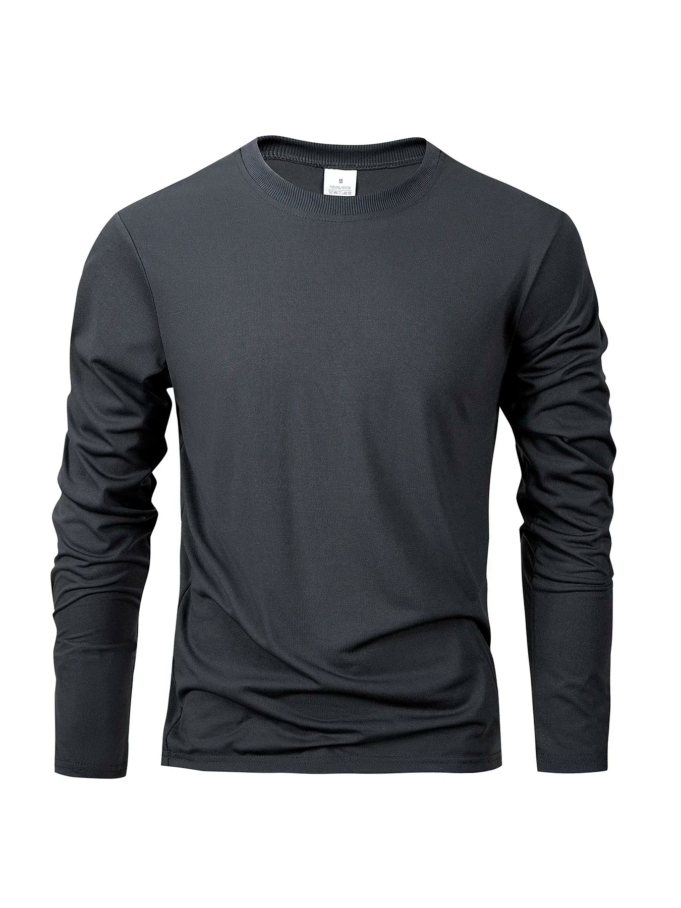 Men's Long Sleeve T Shirts Casual Round Neck Moisture Wicking Tees Male Tops Sports Men's T-shirts comfortable versatile