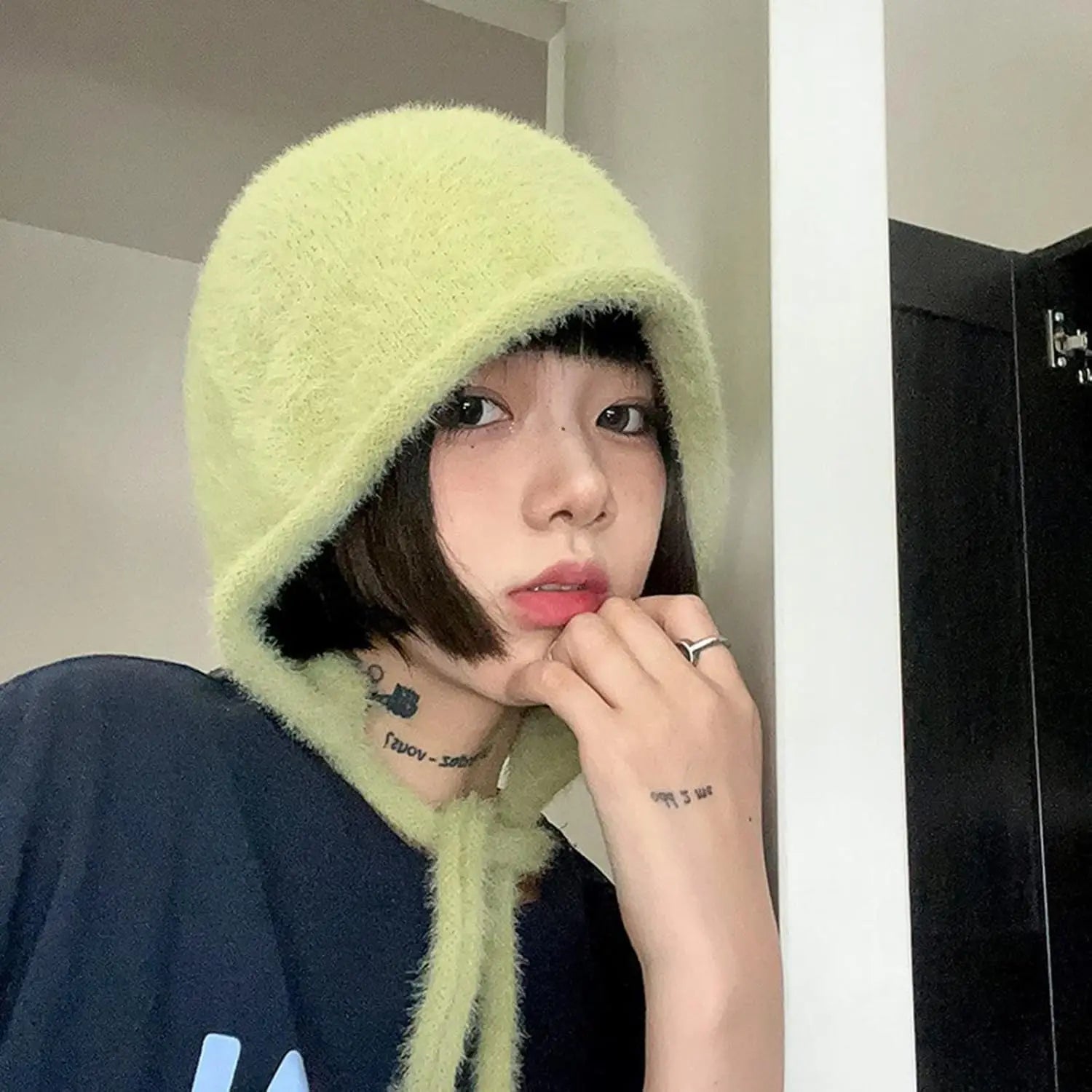 Beanies,Winter Fashion Knitted Hat Stacking Knitted Bonnet Caps Hip-Hop Soft Warm Winter for Women Girls