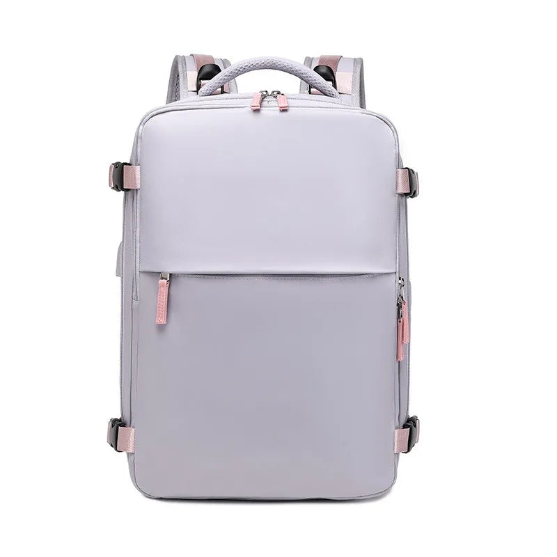 Travel Double-shoulder Backpack. Large Capacity and Multifunctional. Suitable for Ladies and Male Students. Travel Bag