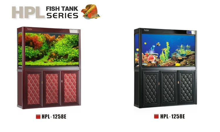 Large Glass Aquarium Kit, Customizable Eco-Friendly Fish Tank, Built-in LED Lighting & Water Pump for Professional Aquascaping