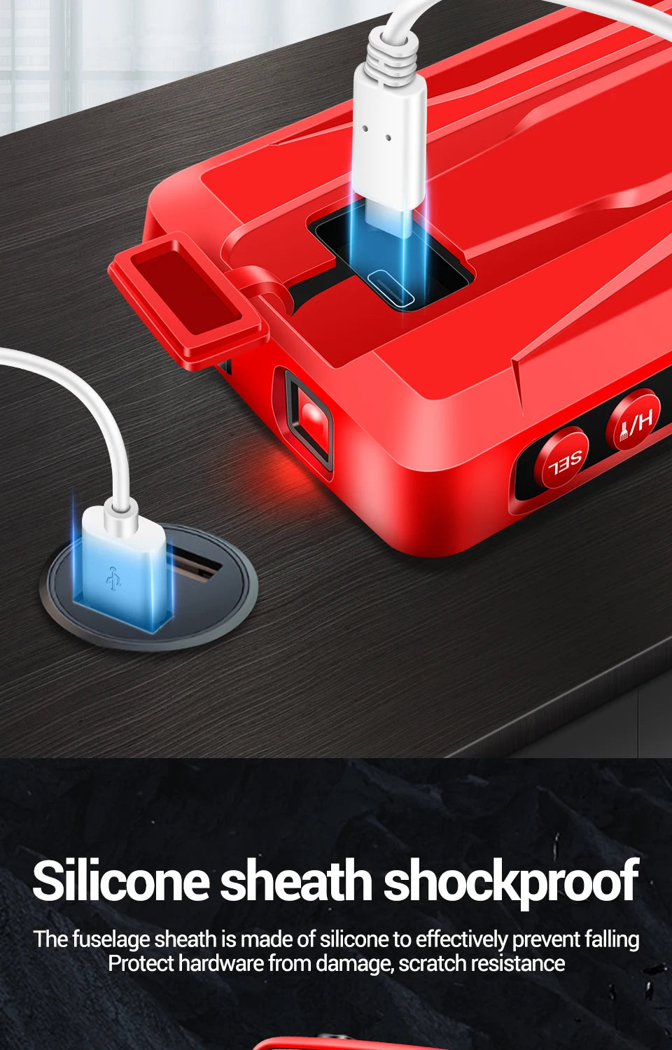 ANENG 681 Rechargable Digital Professional Multimeter Non-contact Voltage Tester AC/DC Voltage Meter LCD Screen Current Tester