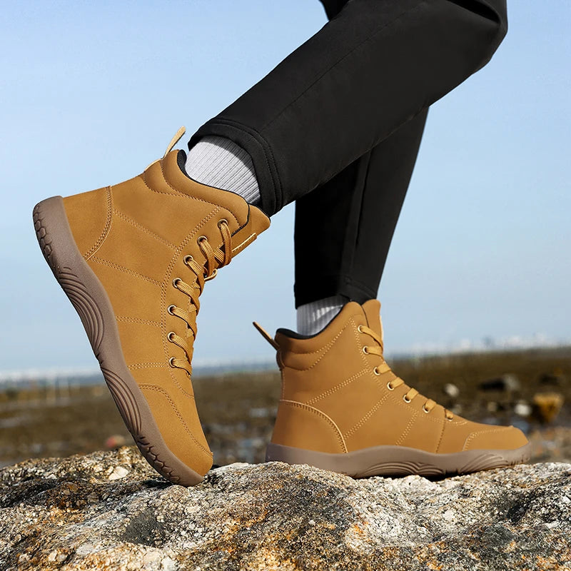 boots men outdoor walking shoes Wide-Toe-Box Barefoot Shoes for Men boots men flats Comfortable casual shoes men mocassin