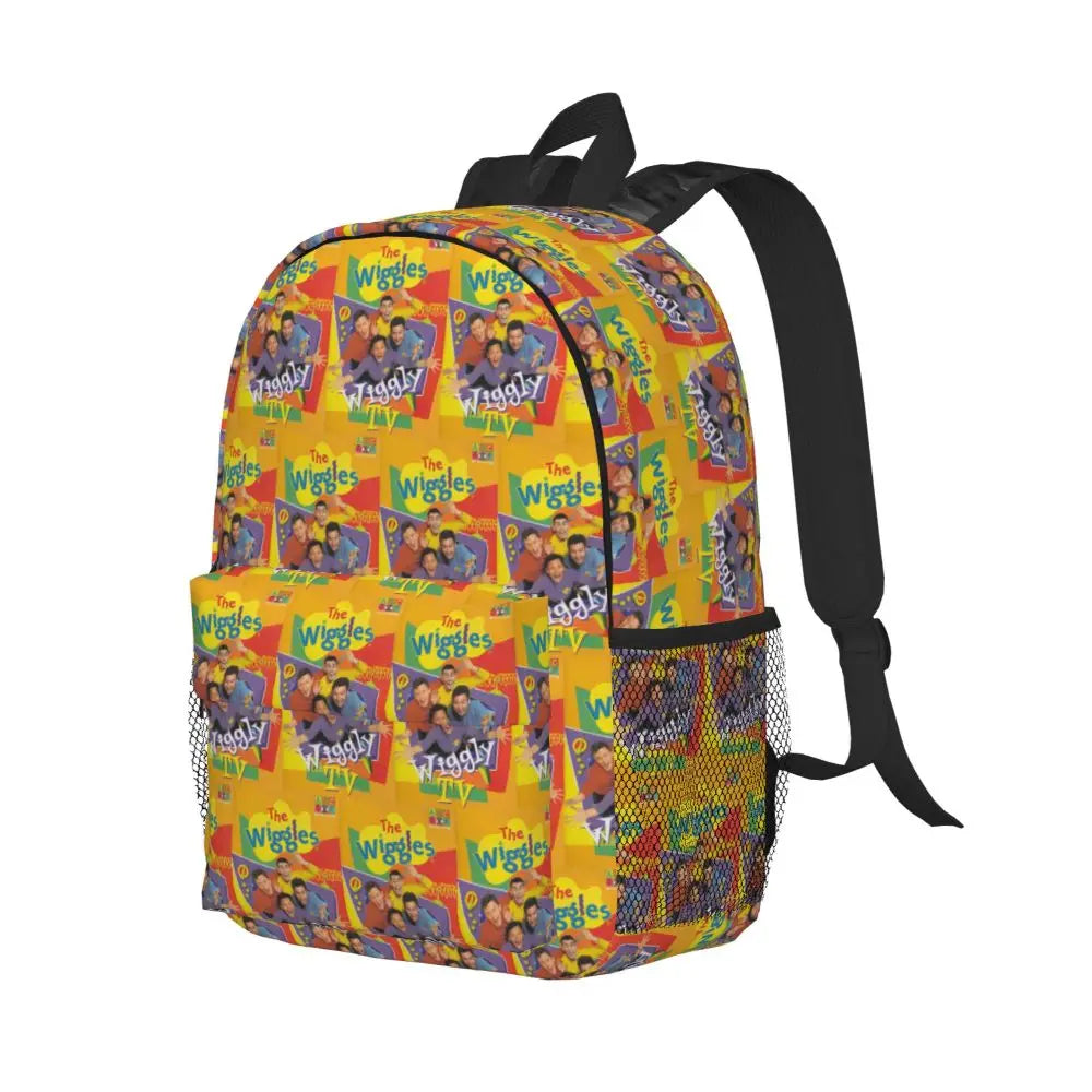 The Wiggles Tv Show Music Band Backpack Student Boys Girls BookBag Children School Bag Computer Shoulder Bags for Men Women