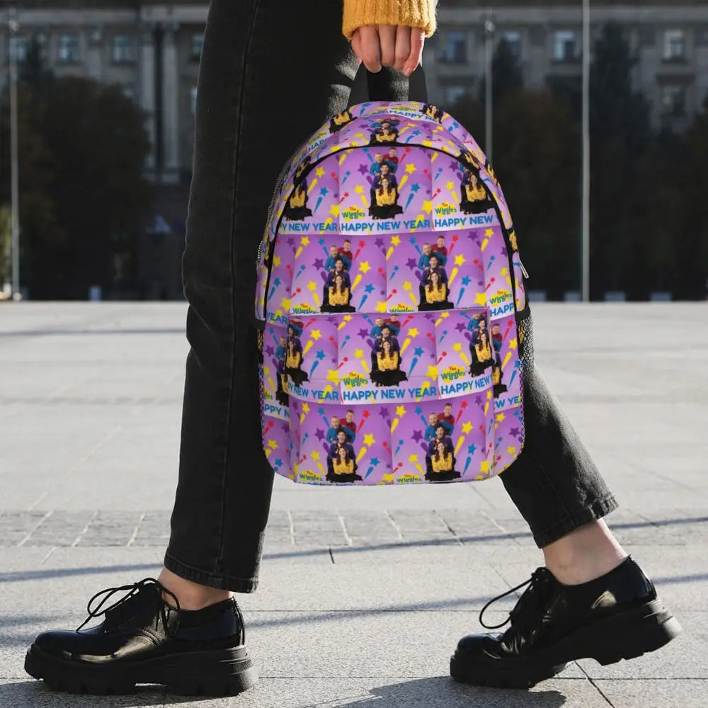 The Wiggles Tv Show Music Band Backpack Student Boys Girls BookBag Children School Bag Computer Shoulder Bags for Men Women