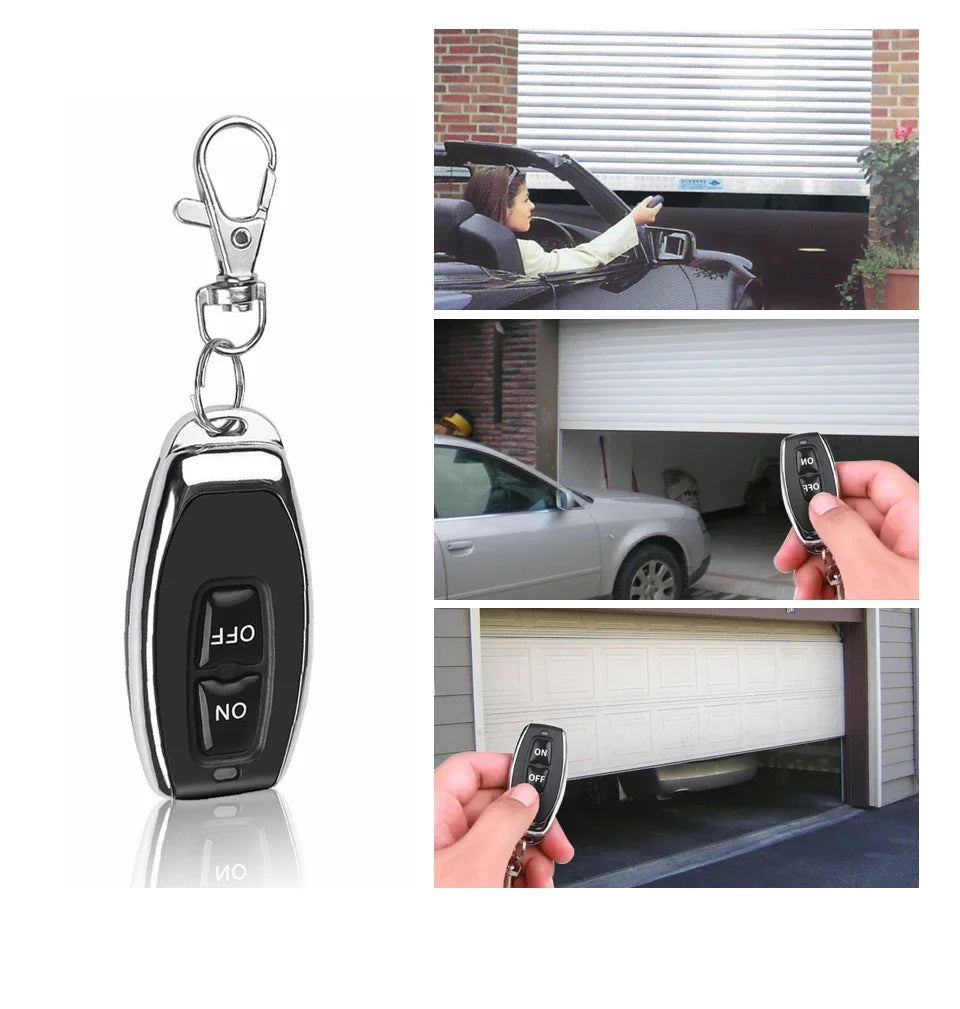 433Mhz Remote Control Wireless Switch DC 12V 1CH RF 10A Relay Receiver and 2CH Transmitter For Door Electromagnetic Lock