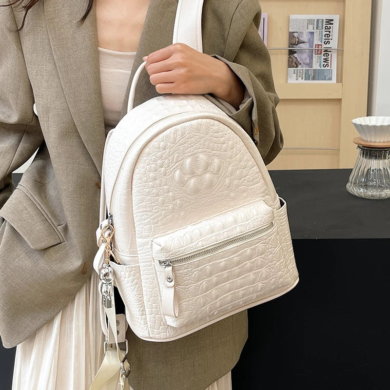 Women's Backpack Ladies Big Bagpack for Teenager Girl PU Leather Large Capacity Shoulder Bags for Women 2024 Mochilas Feminina