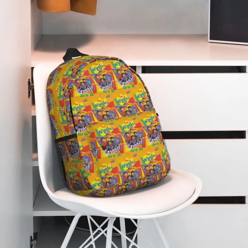 The Wiggles Tv Show Music Band Backpack Student Boys Girls BookBag Children School Bag Computer Shoulder Bags for Men Women