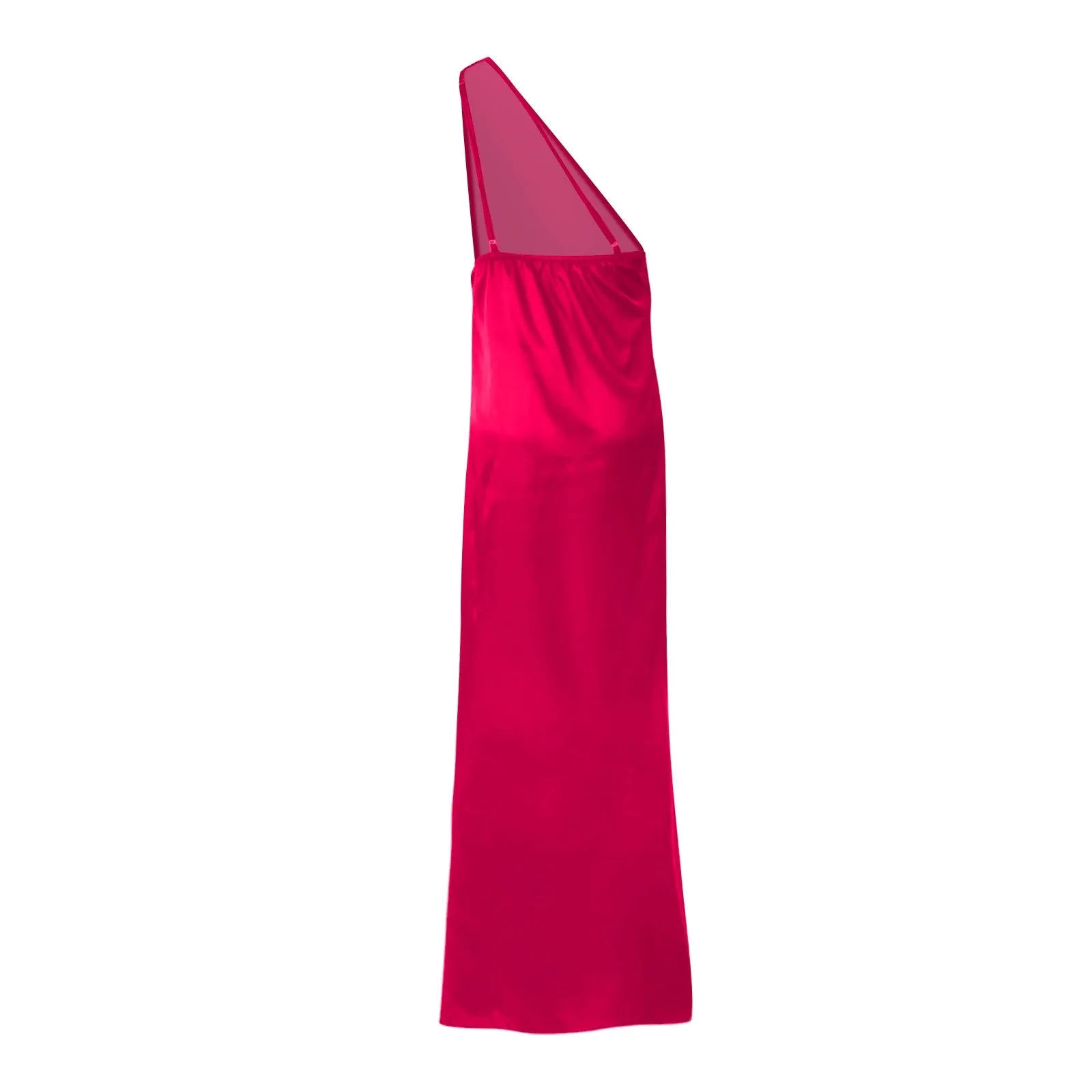 Sexy dresses for women Satin Backless Slim party Long Dress One Shoulder HighSplit Cocktail dress Wedding evening dresses elbise