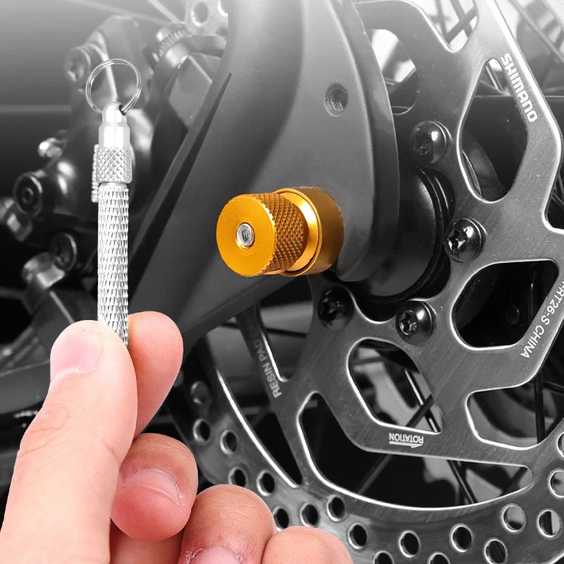 LEBYCLE MTB Road Bicycle Anti-Theft Hub Axle Shaft Bike Skewer Lever Quick Release Bike Wheel Locking Security Anti Theft Skewer