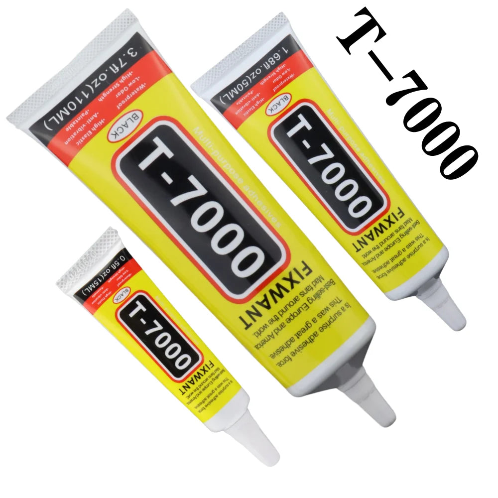 T7000 Black Soft Adhesive T-7000 Computer Cell Phone Touch Screen Repair Frame Anti-vibration Universal Glue 15/50/110ML