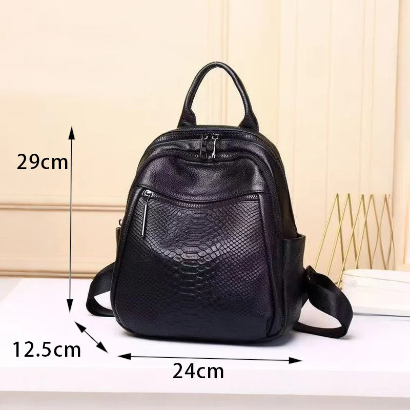 Fashionable, simple, classic women's backpack versatile, daily simple temperament, travel, commuting, leisure, school handbag