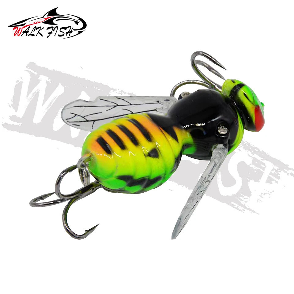 WALK FISH 4.5g 40mm Insect Lure Fishing Lures Bionic Swimbaits Wobblers Sea Bass Fishing Artificial Bait Hard Baits Bass Pike