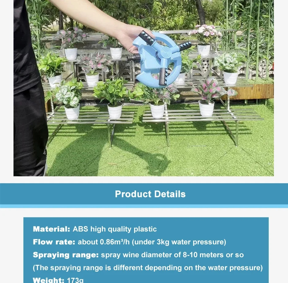 garden irrigation sprinkler set automatic watering plants rotary lawn gardening supplies agricultural grass Fountain nozzle