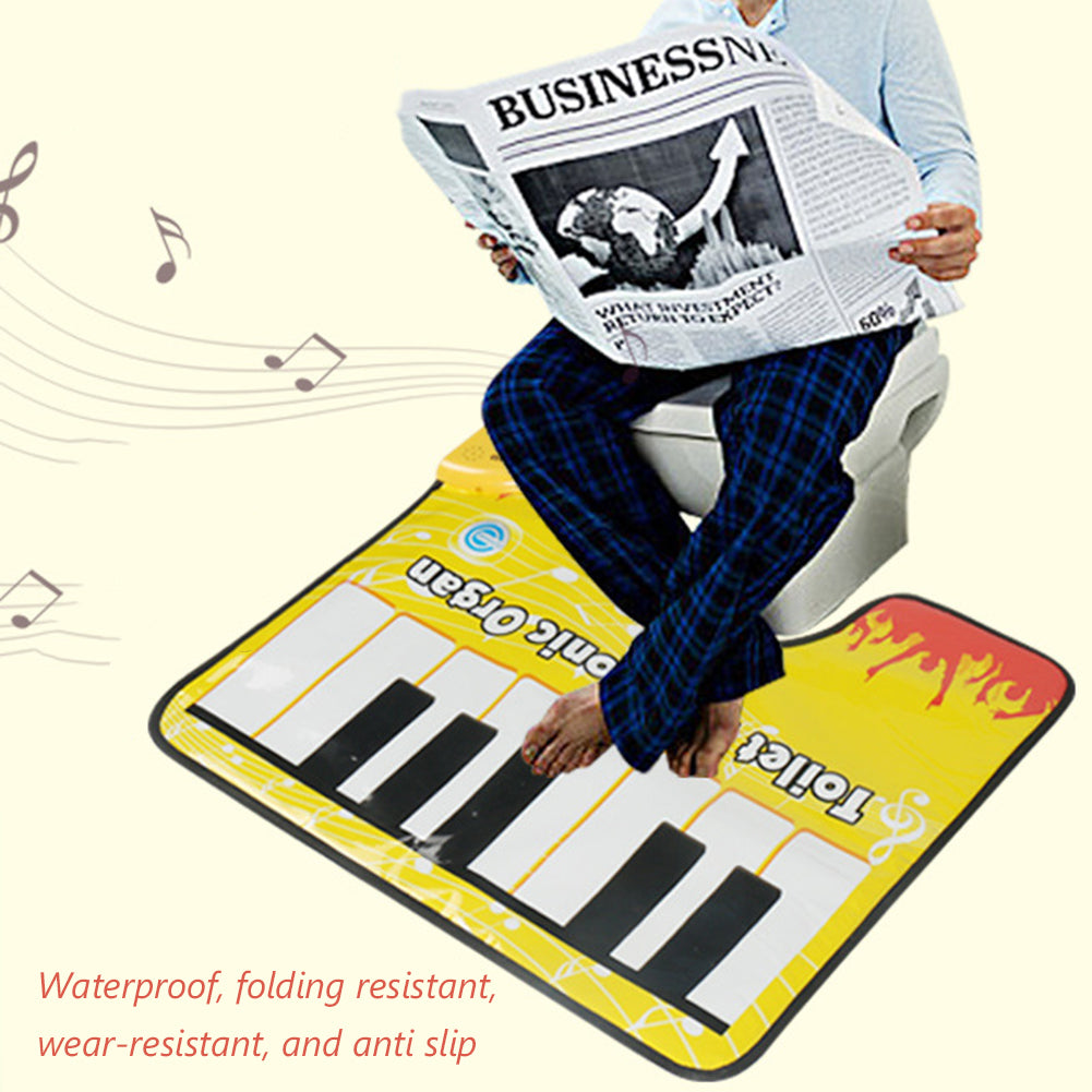 Home Bathroom Toilet Piano Music Carpet Creative Sounding Rug Funny Toe Tapping Musical Piano Floor Pad Anti-slip Bath Mat
